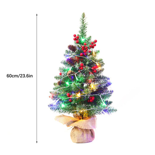 Mini Flocked Christmas Tree Desktop Decoration 1