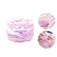 Tie Dye Chunky Chenille Yarn 0.22 lb 3 Color