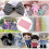 Cotton Fabric Stripe Pattern for Doll Clothes Making Pearl 6