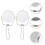 ROSENICE Double-Sided Folding Handheld Makeup Mirror with 4