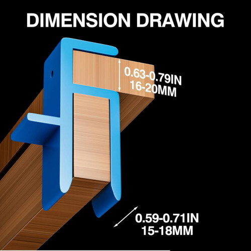 Plastic U-Shape Scribing Tool for Cabinet Door Installation 2