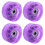 Purple Roller Skate Wheels PU Outdoor Extra Grip 4pcs 1