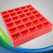 Coin Collection Box with Trays Rectangular Plastic Red 1 Set