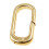 HOMYL Lobster Clasp Solid Gold Oval Snap Connector for 2
