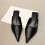 Pointed Toe Slippers Casual Half Slide 1 Pair 6
