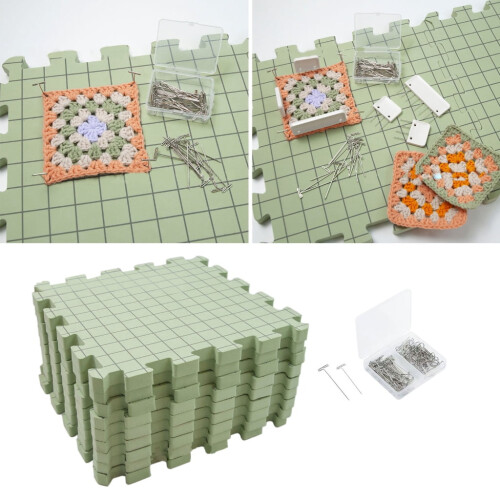 EVA Crochet Blocking Mat with Grid Pattern 1