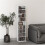 260 Narrow CD Storage Unit - White 4
