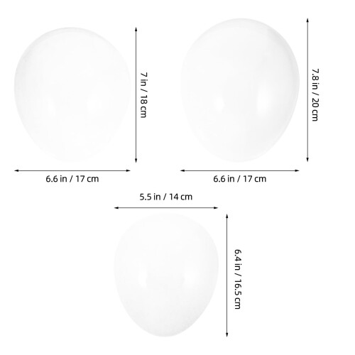 Hemoton Transparent Plastic Wig Stand Dome Shape 3 pcs 1