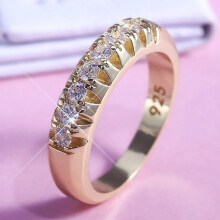 Women's Alloy Geometric Ring for Wedding Fashion