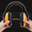 Kids Noise-Cancelling Earmuffs Yellow ABS 1 Pack 2