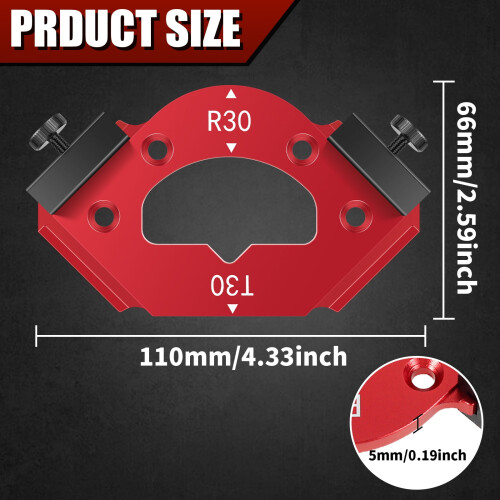 Aluminum Alloy Corner Radius Router Template Portable 1