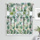 Green Cactus Kitchen Curtain Valance Set 36 inch 2