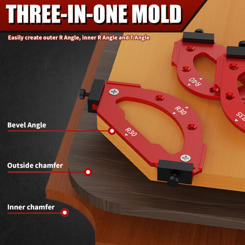 Aluminum Alloy Corner Radius Router Template Portable 2