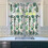 Green Cactus Kitchen Curtain Valance Set 36 inch 3