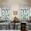 Green Cactus Kitchen Curtain Valance Set 36 inch 4