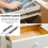 Drawer Slide Trash Can Divider Bottom Mount 2 Pcs 8