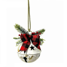 Silver Christmas Bell Ornament Festive Jingle Bell Hanging