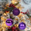 Shatterproof Christmas Tree Ornaments Purple 40mm 24pcs 7