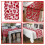Red Lace Table Runner and Placemats Set Valentine's Day 5