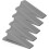 Rubber Door Stopper Heavy-Duty Wedge 5-Pack Gray 1