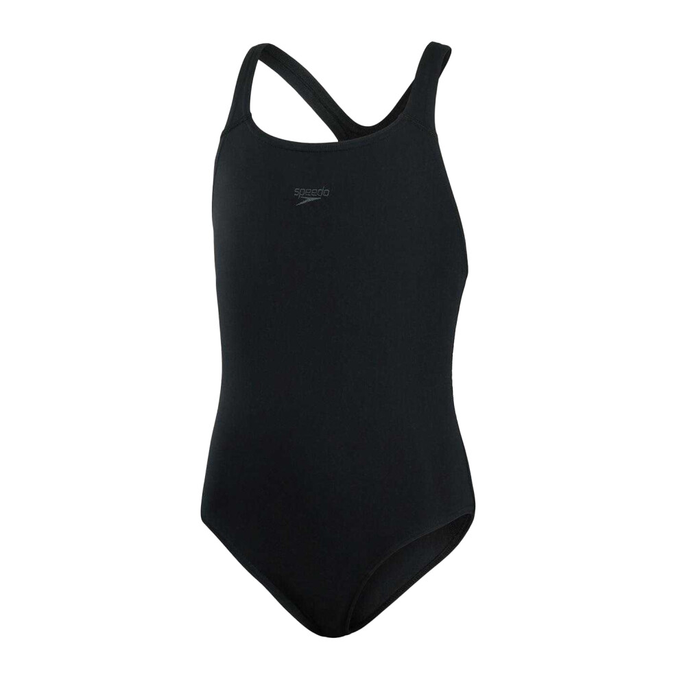 Speedo (4-5 Years, Black) Girls Endurance+ Medalist One Piece Swimsuit