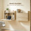 Homcom HOMCOM Wall Mounted Table w/ Space Saving Storage Compartments, Oak 4