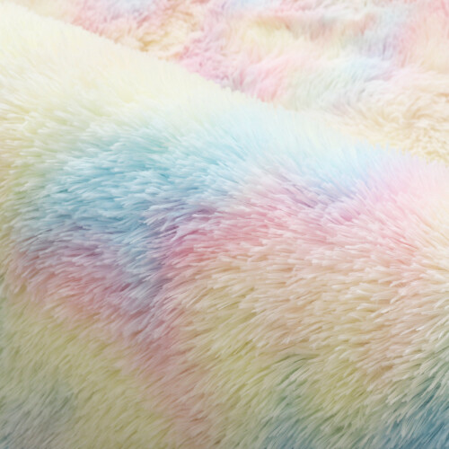 DODOING Soft Shaggy Area Rug Rainbow Design 5 Sizes 2