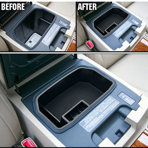 Armrest Storage Box for Lexus LX570 2008–2017 Black 1