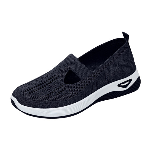 Women's Classic Loafers Slip-On Blue Size 42 1