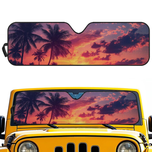 Foldable Windshield Sunshade for Jeep Wrangler Gladiator 1
