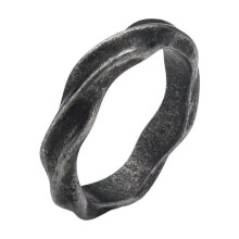Stainless Steel Twisted Minimalist Wedding Ring for Women