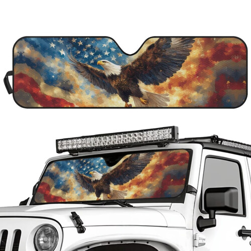 Jeep Wrangler JK JL Windshield Sun Shade UV Blocking 1