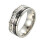 Stainless Steel Roman Numeral Rotatable Ring Silver Size 6 1