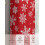 Snowflake Sheer Curtains Red White 52x72 in Light Filtering 6