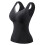 Women's Solid Camisole with Built-in Bra V-Neck Lace Trim 3