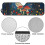Floral Mushroom Windshield Sunshade for Jeep Wrangler 6