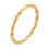 Women's Stainless Steel Forefinger Ring Gold Size 6 1
