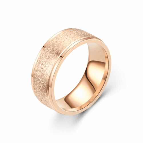 Frosted Couple Ring Adjustable Size