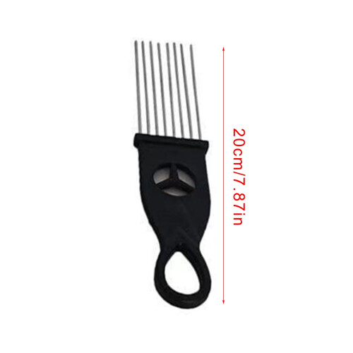 FEAMOS Metal Guiro Shaker with Scraper Round Cylinder 2