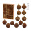 Christmas Tree Ornaments Shatterproof Hanging Balls Brown 3