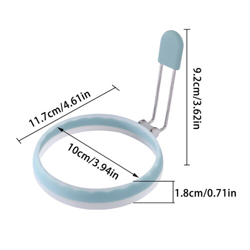 Silicone Egg Ring for Griddle Reusable Omelette Ring 2