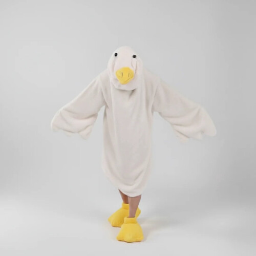 Φούτερ με Κουβέρτα Goose και Φούτερ με Κουβέρτα για Ενήλικες και Παιδιά Λευκό 1