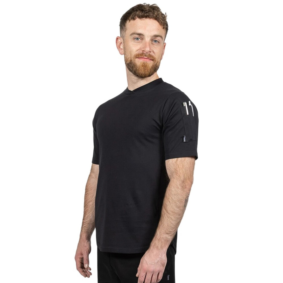 (L, Black) Dennys Unisex Adult Stay Cool Chef T-Shirt 5063918708098