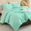 Mint Green King Comforter Set Boho Tufted 3-Piece 1