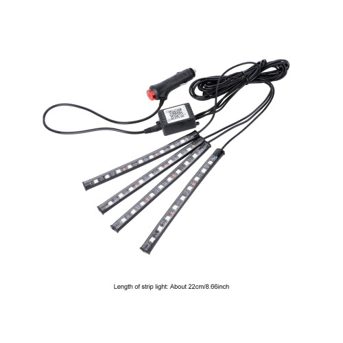 Under Car LED Light Strip Black Exterior Headlight 1