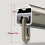 Rail de rideau double GXCZ, fixation plafond/mur en aluminium 2