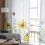Sheer Curtains Yellow Cosmos Bee Design 52x63 Inch Light 4