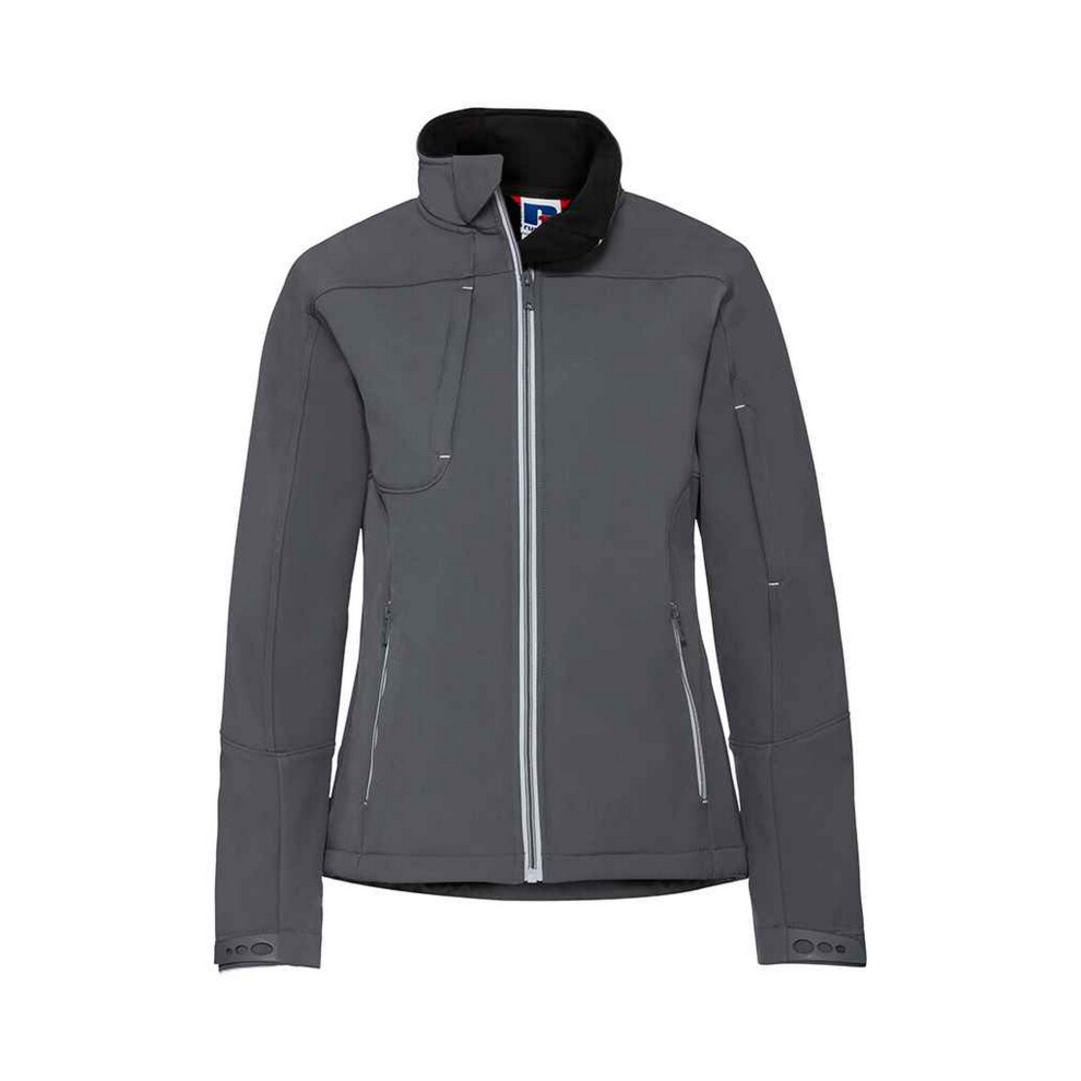Russell Athletic Womens/Ladies Bionic Soft Shell Jacket (Iron) - Grey - Size 3XL - Image 2