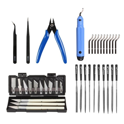 Multiple Models 3D Printer Tool Trimming Scraper Cleaning Tweezers Pliers Deburring Kit DIY 3D Printer Accessories 1