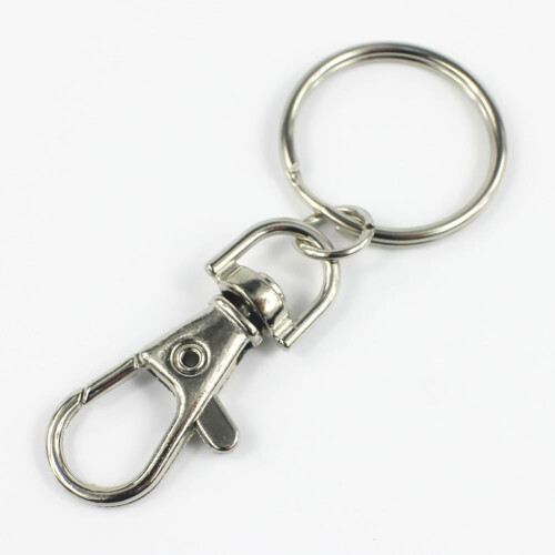 Silver Lobster Clip Hook Chain Split Ring Craft Accessory